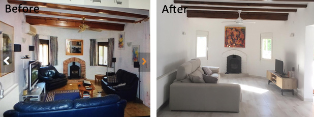 Reform terrace Before and After